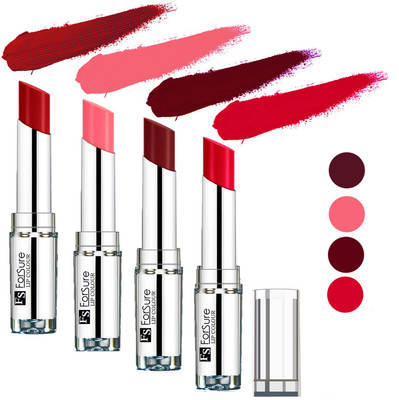 

Forsure Wine,Ruby Red,Sweet Red,Peach Silky & Soft Touch VELVET MATTE LIPSTICK(Wine,Ruby Red,Sweet Red,Peach, 16 g)