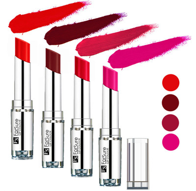 

Forsure Orange,Wine,Ruby Red,Rose Pink Silky & Soft Touch VELVET MATTE LIPSTICK(Orange,Wine,Ruby Red,Rose Pink, 16 g)