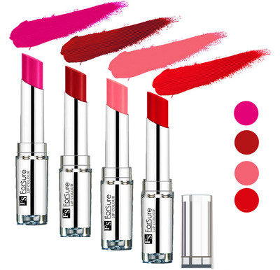 

Forsure Romantic Red,Rose Pink,Sweet Red,Peach Silky & Soft Touch VELVET MATTE LIPSTICK(Romantic Red,Rose Pink,Sweet Red,Peach, 16 g)