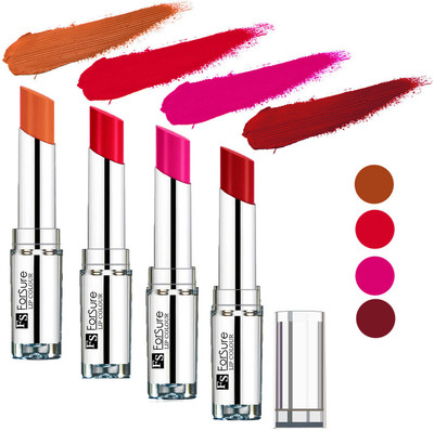 

Forsure Ruby Red,Rose Pink,Sweet Red,Nude Silky & Soft Touch VELVET MATTE LIPSTICK(Ruby Red,Rose Pink,Sweet Red,Nude, 16 g)