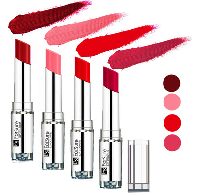 

Forsure Hot Red,Magenta,Sweet Red,Peach Silky & Soft Touch VELVET MATTE LIPSTICK(Hot Red,Magenta,Sweet Red,Peach, 16 g)