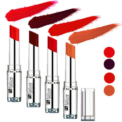 

Forsure Nude,Maroon,Romantic Red,Orange Silky & Soft Touch VELVET MATTE LIPSTICK(Nude,Maroon,Romantic Red,Orange, 16 g)