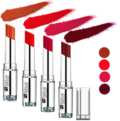 

Forsure Wine,Brick Nude,Hot Red,Magenta Silky & Soft Touch VELVET MATTE LIPSTICK(Wine,Brick Nude,Hot Red,Magenta, 16 g)