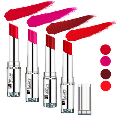 

Forsure Romantic Red,Ruby Red,Rose Pink,Sweet Red Silky & Soft Touch VELVET MATTE LIPSTICK(Romantic Red,Ruby Red,Rose Pink,Sweet Red, 16 g)