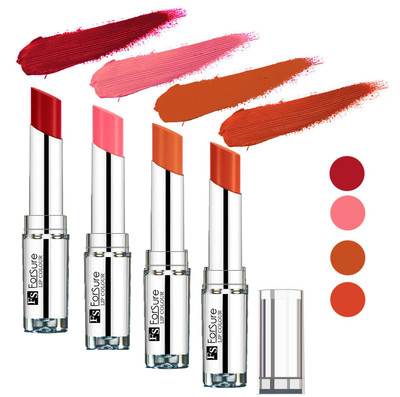 

Forsure Nude,Brick Nude,Sweet Red,Peach Silky & Soft Touch VELVET MATTE LIPSTICK(Nude,Brick Nude,Sweet Red,Peach, 16 g)