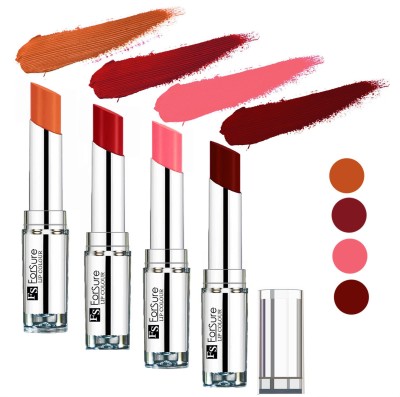 

Forsure Maroon,Sweet Red,Peach,Nude Silky & Soft Touch VELVET MATTE LIPSTICK(Maroon,Sweet Red,Peach,Nude, 16 g)