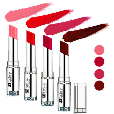 

Forsure Hot Red,Magenta,Maroon,Peach Silky & Soft Touch VELVET MATTE LIPSTICK(Hot Red,Magenta,Maroon,Peach, 16 g)