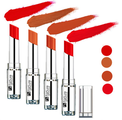 

Forsure Nude,Brick Nude,Hot Red,Orange Silky & Soft Touch VELVET MATTE LIPSTICK(Nude,Brick Nude,Hot Red,Orange, 16 g)
