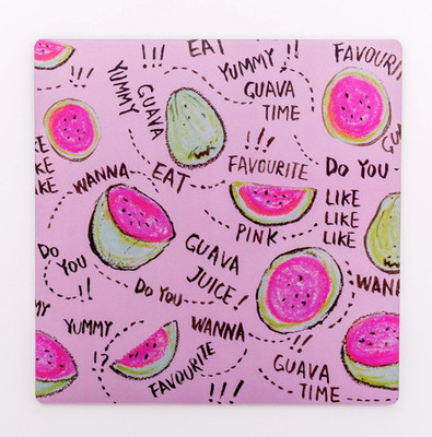 

Kolorfish Gaming Mouse Pad Custom, Vintage Funky Animated Non-Slip Rubber Unique Printed (Guava) Mousepad(Light Pink, Multicolor)