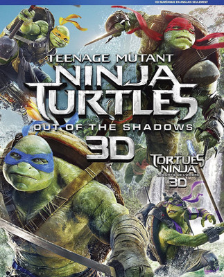 

Teenage Mutant Ninja Turtles: Out of the Shadows 3D Blu-ray region free(3D Blu-ray English)