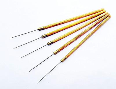 

Kwizy Aari Embroidery Work Needles Beading Knitting Purpose(Pack of 5 Needles) Hand Sewing Needle(Embroidery Needle 3 Inch Pack of 5)
