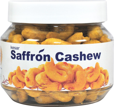

AMBROSIA DELICATESSEN Saffron (Kesar) Cashew Cashews(250 g, Plastic Bottle)