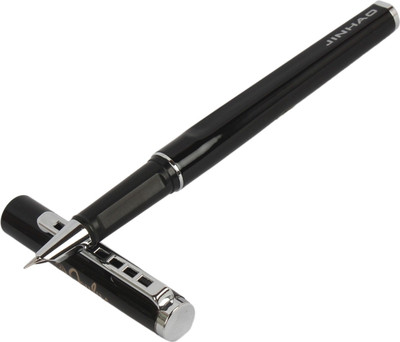 

Oculus Grip-0428 Rebranded Jinhao 699 Glossy Look Black body with Stylish Clip Fountain Pen