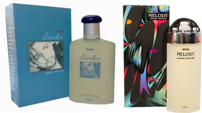 

Riya Melody Black Apparel Eau de 100ml Perfume with Bindas Blue Perfume - 100 ml(For Men & Women)