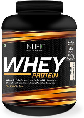 

Inlife Whey Protein Powder (Cookies & Cream - 2kg) Whey Protein(2 kg, Cookies and Cream)