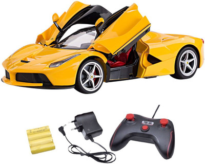 

LITTLE ROCK rechargeable remote control model car with opening door for kids(Multicolor)