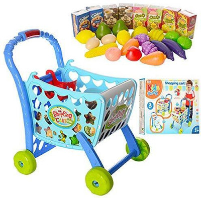 Shrih 3 in 1 Kids Supermarket Shopping Cart Hand Induction with Light & Sound