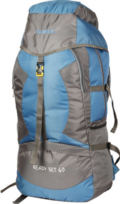 

TRAWOC SHK4-SB-Trekking Bag Hiking Backpack Travel Rucksack - 55(Blue)