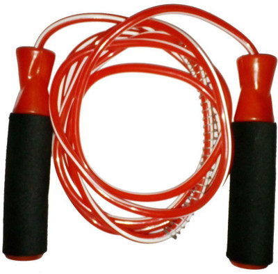 

ILARTE Home Gym Fitness Red Ball Bearing Ball Bearing Skipping Rope(Red, Length: 259 cm)