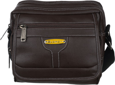 

Blowzy Men Casual Black PU Sling Bag