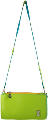 

High Valley Fashion Women Casual Green Genuine Leather Sling Bag