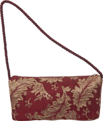 

Varasiddhisilks Women Casual Maroon Silk Sling Bag