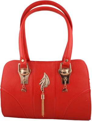 

Awis Women Evening/Party Red Cotton Hand-held Bag