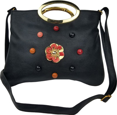 

Lelys Women Casual, Evening/Party Black PU Sling Bag