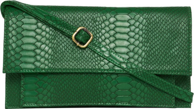 

Tarusa Women Casual Green PU Sling Bag