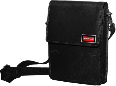 

JusTrack Women Formal Black Genuine Leather Sling Bag