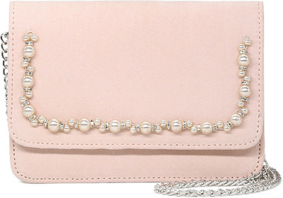

London Rag Women Evening/Party Beige Synthetic Fabric Sling Bag