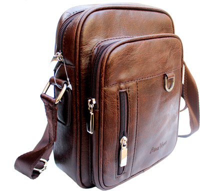 

AlexVyan Men & Women Formal, Casual, Evening/Party Brown Leatherette Messenger Bag