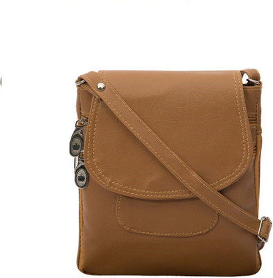 

BLITHESOME Girls Formal Tan PU, Polyester Sling Bag
