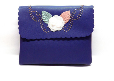 

Ambrosia Women Casual Blue Synthetic Leather Sling Bag
