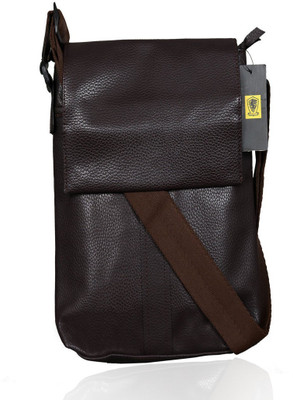 

urbanity Men & Women Casual Brown Genuine Leather Sling Bag