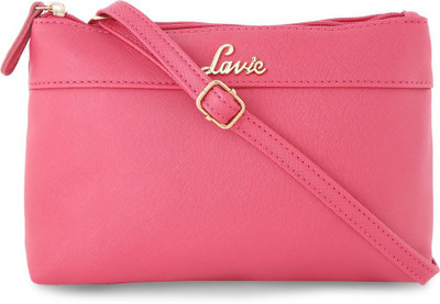 

Lavie Women Casual Pink Polyester Sling Bag