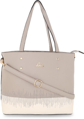 

Lavie Women Evening/Party, Formal Grey Genuine Leather Tote