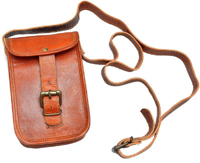

AD Passion Women Formal Orange Genuine Leather Sling Bag