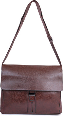 

QT Sizzling Women Casual, Formal Brown Leatherette Sling Bag