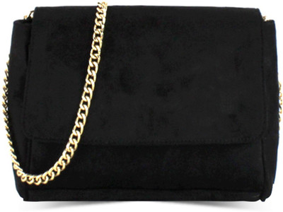 

London Rag Women Evening/Party Black PU Sling Bag