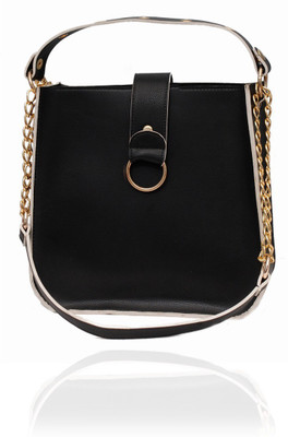 

Borse Women Evening/Party Black Leatherette Sling Bag
