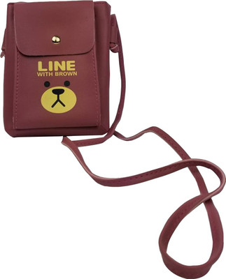 

Lelys Women Casual Brown PU Sling Bag