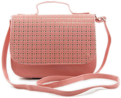 

FabDiamond Women Evening/Party Pink PU Sling Bag