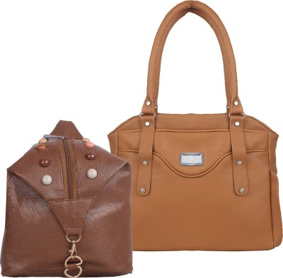 

Element Cart Women Casual, Evening/Party Brown, Tan PU Sling Bag