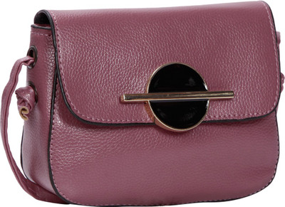 Bagkok Women Casual Purple PU Sling Bag