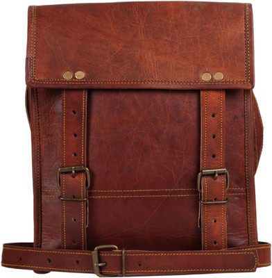 

Rustic Town Men Formal Brown Genuine Leather Messenger Bag