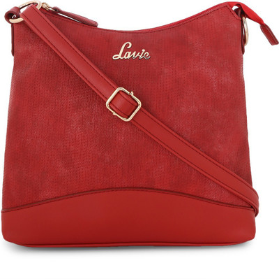 

Lavie Women Casual Red Polyester Sling Bag