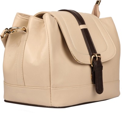 

Johan&keith Women Casual, Evening/Party Beige PU Sling Bag