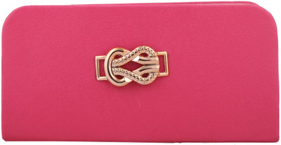 

Awis Women Evening/Party Pink Cotton Clutch