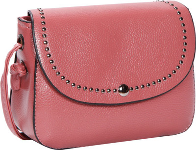 

Bagkok Women Casual Pink PU Sling Bag